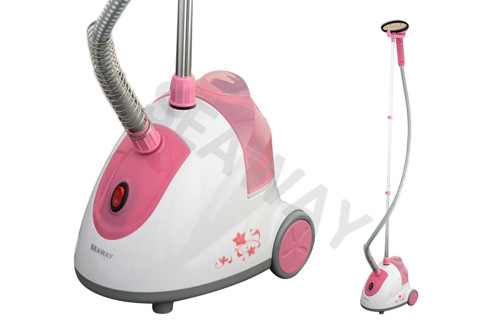 SWS-807 1500W Design telescópico para vaporizador de roupas com suporte de armazenamento compacto